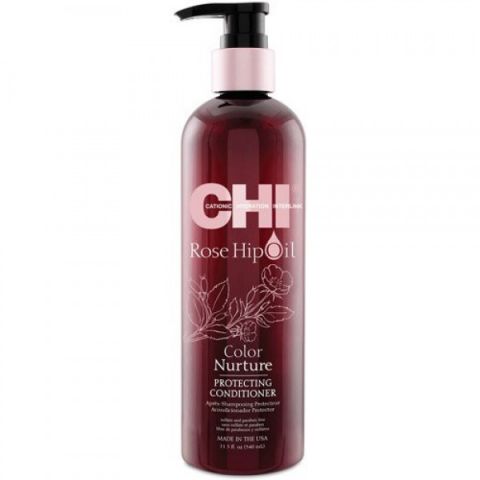 Кондиционер для волос с маслом лепестков роз/ CHI Rose Hip Oil Conditioner, 11,5oz/340мл фл