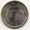 1 евро(регулярный выпуск) Сан-Марино 2017 UNC (новый дизайн)