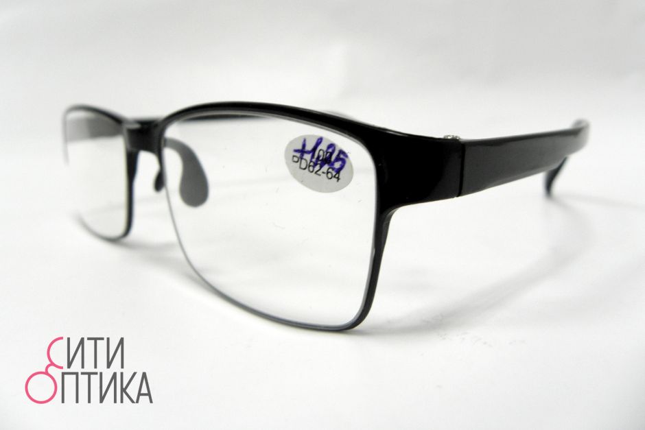 Карбоновые готовые очки  с диоптриями +1.25.  Модель TR90 5268