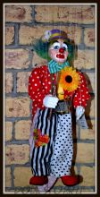 Кукла-марионетка Клоун Каспарек - Klaun Kasparek (Чехия, Praha, Hand Made, авторы  Ивета и Павел Новотные)