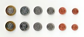 Венесуэла 6 монет 2009-2012