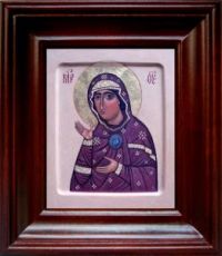 Едесская (Эдесская) икона Божьей Матери (21х24), простой киот