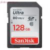 Карта памяти SD 128GB SanDisk SDXC Class 10 UHS-I Ultra 80MBs (SDSDUNC-128G-GN6IN)