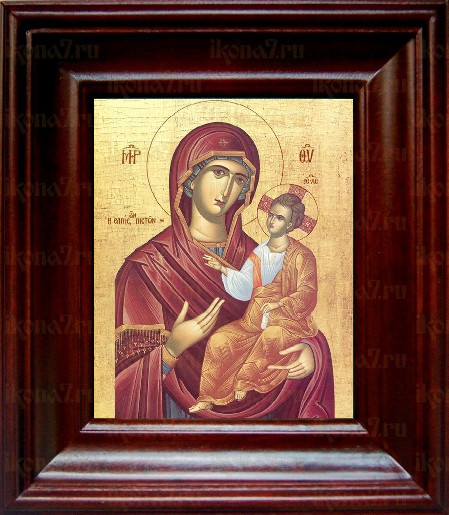 Григориатская икона Божьей Матери (21х24), простой киот