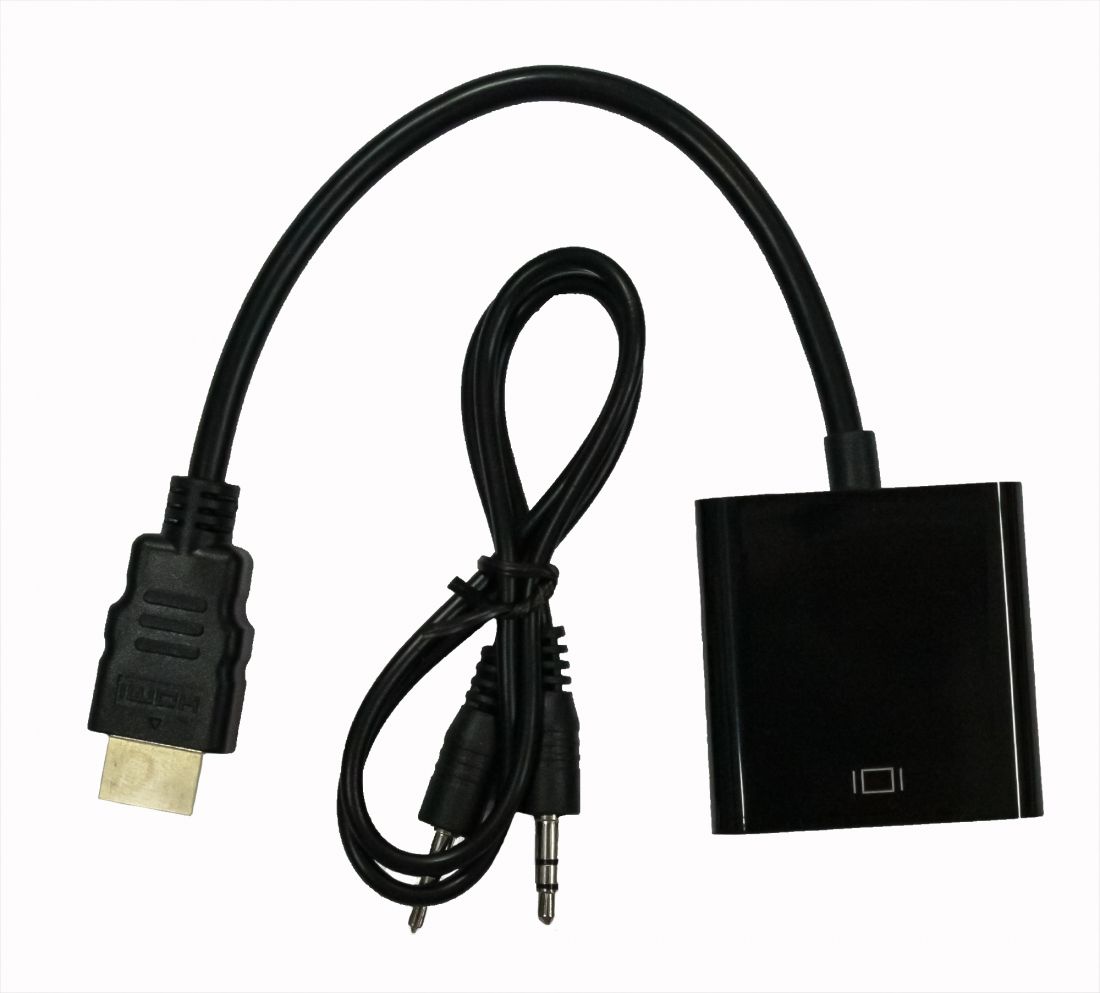 Адаптер HDMI(m)-VGA(f) c передачей аудио-сигнала