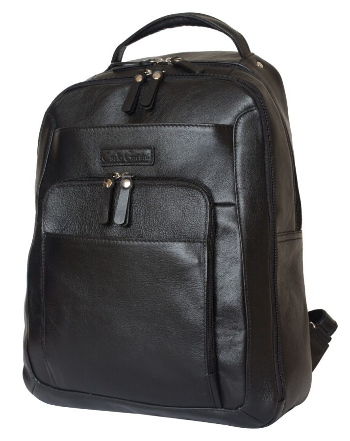 Кожаный рюкзак Monfestino black 3034-01