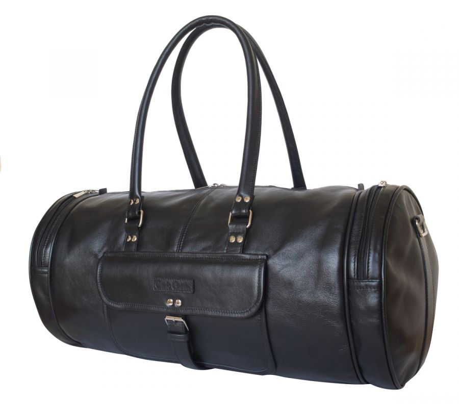 Кожаная дорожная сумка Belforte black 4011-01