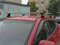 Багажник на крышу на Kia Sportage 2016-... (без рейлингов), Атлант, прямоугольные дуги