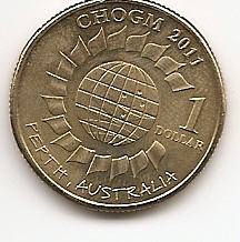 Встреча глав правительств Содружества в Перте  1 доллар Австралия 2011