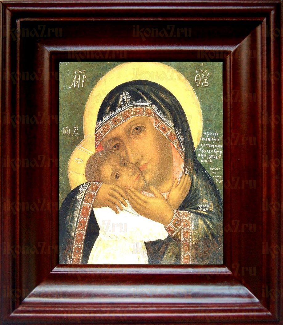 Девпетерувская икона Божьей Матери (21х24), простой киот