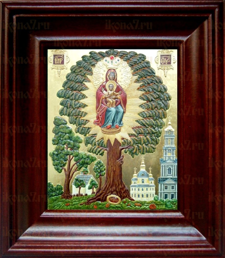 Елецкая Черниговская икона Божьей Матери (21х24), простой киот