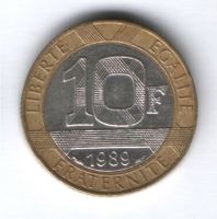 10 франков 1989 г. Франция