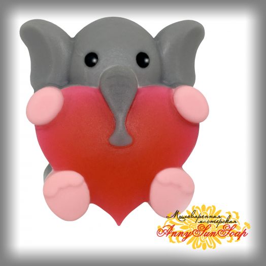 Мыло "Слонёнок с сердцем"