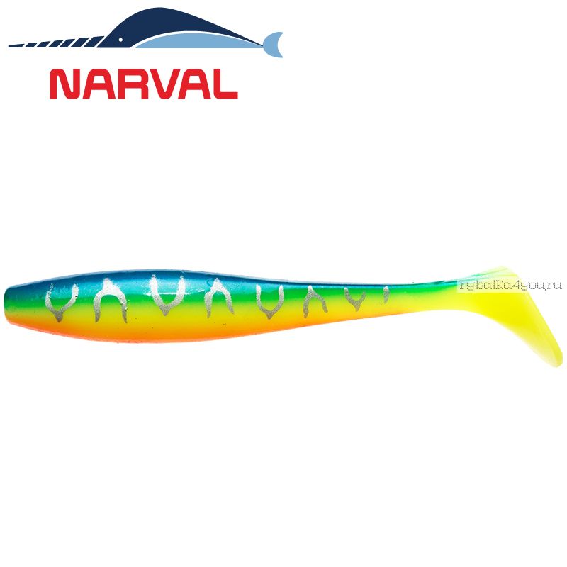 Мягкие приманки Narval Choppy Tail 10sm #002 Blue Back Tiger (5 шт в уп)