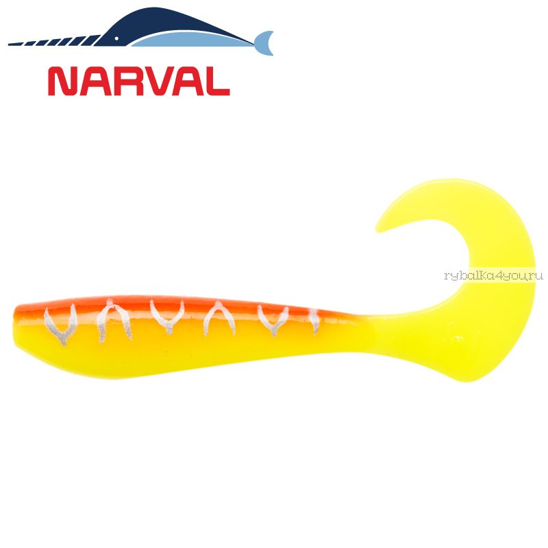 Мягкие приманки Narval Curly Swimmer 12sm #009 Sunset Tiger (4 шт в уп)