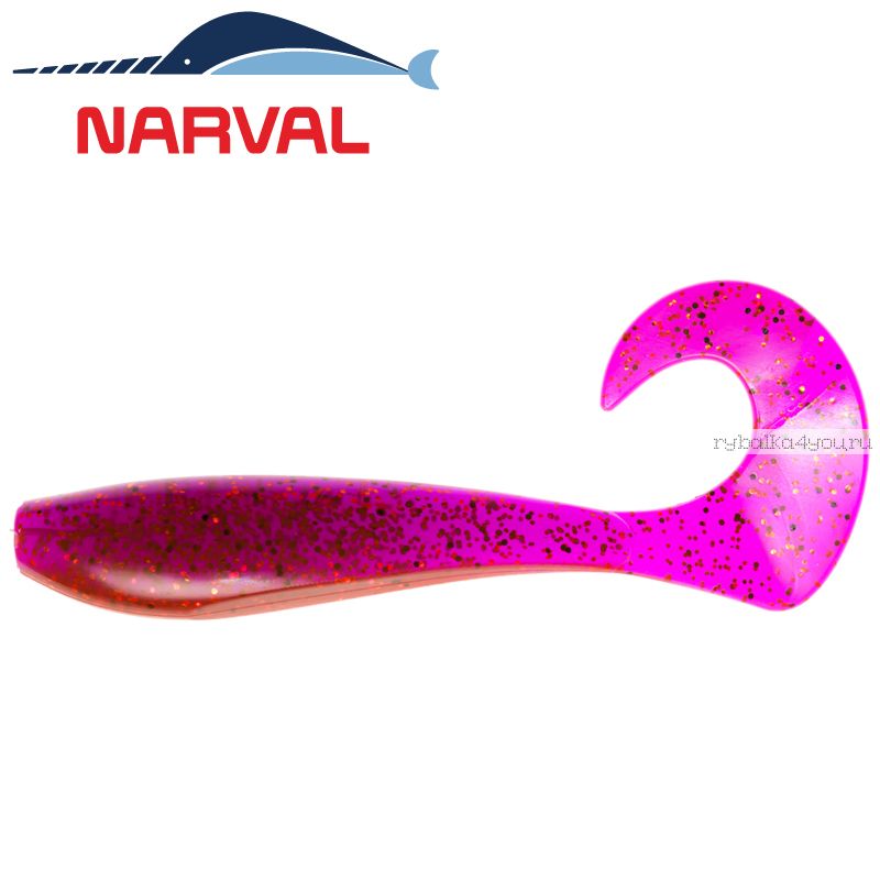 Мягкие приманки Narval Curly Swimmer 12sm #003 Grape Violet (4 шт в уп)