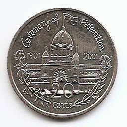 Столетие Федерации - Виктория 20 центов Австралия 2001