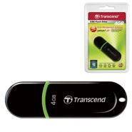 Флэш-диск 4 GB, TRANSCEND JetFlash 300, USB 2.0, черный 510390