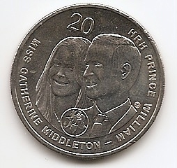 Свадьба принца Уильяма и Кэтрин Миддлтон  20 центов Австралия 2011