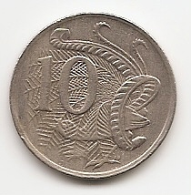 Лирохвост (Регулярный выпуск) 10 центов Австралия 1975