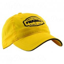 Бейсболка Frabill Baseball Cap with badge, желтая
