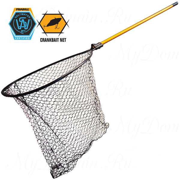 Подсак Frabill Conservation Series Landing Net, обруч 23х26", глубина 32", ячейка 1", ручка 48"