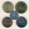 Набор монет Руанда 1977-1985 5 монет