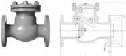 Клапан обратный поворотный фланцевый 19с53нж Ду200