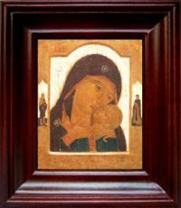 Корсунская икона Божьей Матери (21х24), простой киот