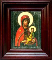 Молченская икона Божьей Матери (21х24), простой киот
