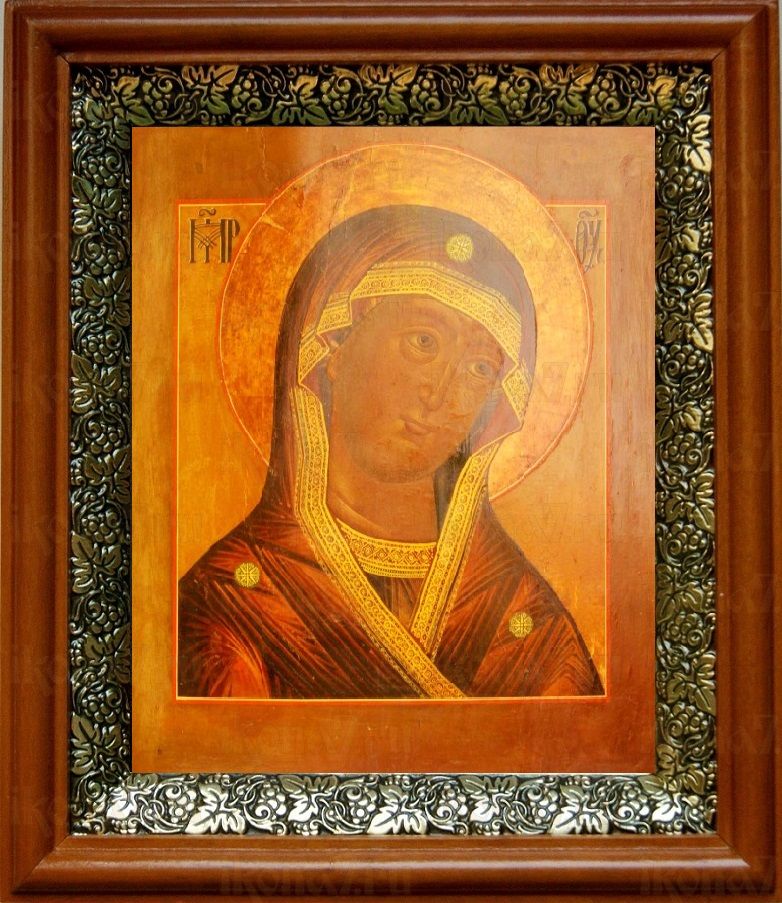 Огневидная икона Божьей Матери (19х22), светлый киот