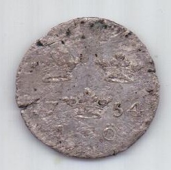 1 оре (эре) 1754 г. Швеция