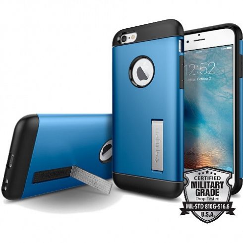 Чехол Spigen Slim Armor для iPhone 6/6S синий