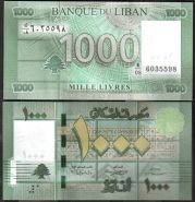 Ливан. 1000 ливров. 2012. UNC