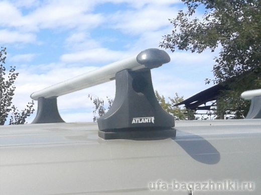 Багажник на крышу Peugeot Partner (2008-...), Атлант, аэродинамические дуги