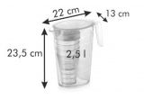 Tescoma Кувшин 2,5 л и 4 стакана с крышками myDRINK 308802