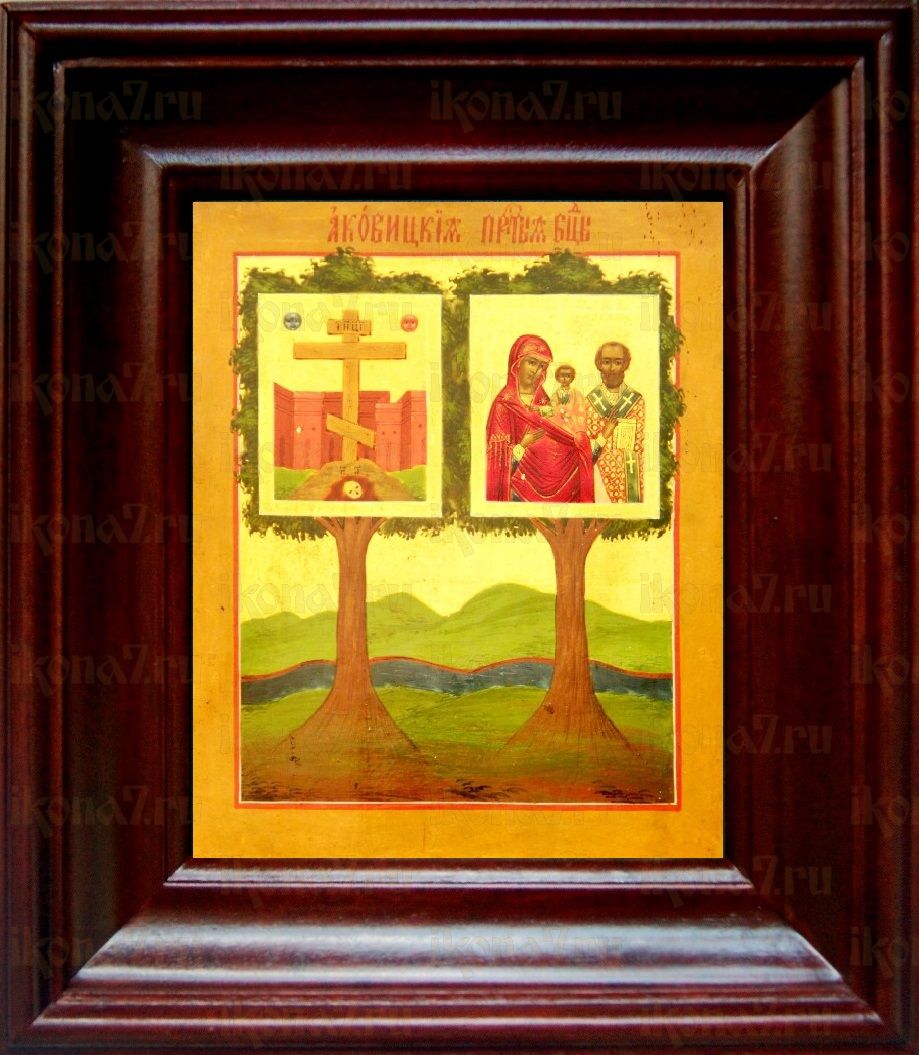 Оковецкая икона Божьей Матери (21х24), простой киот