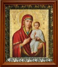Оршанская икона Божьей Матери (19х22), светлый киот