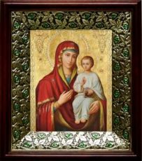 Оршанская икона Божьей Матери (21х24), киот со стразами