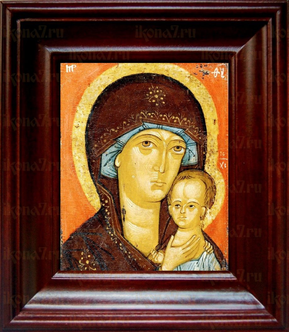 Петровская икона Божьей Матери (21х24), простой киот
