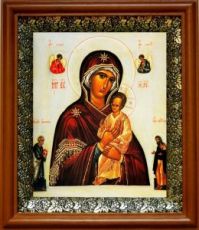 Пименовская икона Божьей Матери (19х22), светлый киот