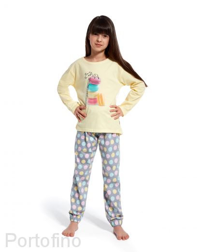 973-83 Пижама для девочек с длинным рукавом Cornette