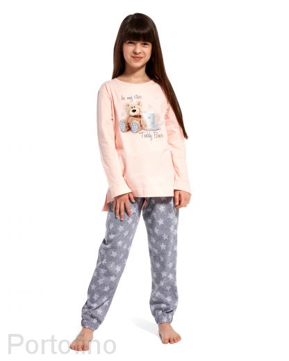 781-84 Пижама для девочек с длинным рукавом Cornette