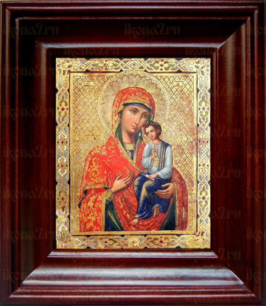 Святогорская икона Божьей Матери (21х24), простой киот