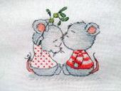 Cross stitch pattern "Sprig of mistletoe".