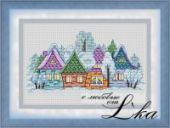 Cross stitch pattern "Little village".