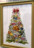 Cross ctitch pattern "Christmas tree".