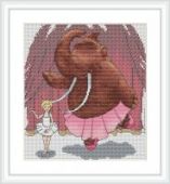 Cross stitch pattern "At the ballet".