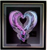 Cross stitch pattern "Dragon heart".