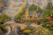 Cross stitch pattern "Chapel in the mountains".